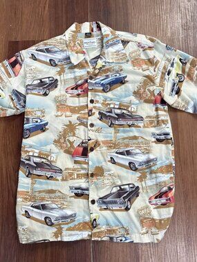 Vintage David Carey Originals Shirt Men Medium Chevrolet Chevelle vintage Cars